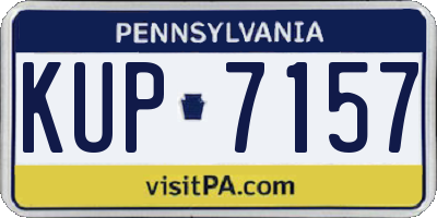 PA license plate KUP7157