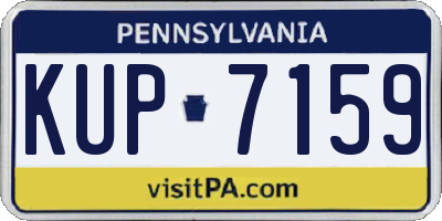 PA license plate KUP7159
