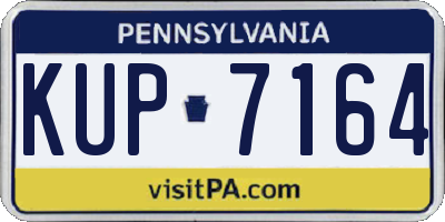 PA license plate KUP7164