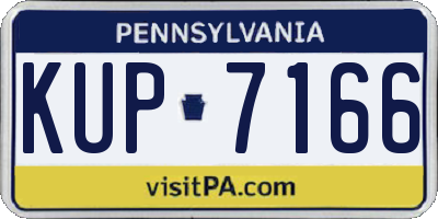 PA license plate KUP7166