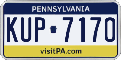 PA license plate KUP7170