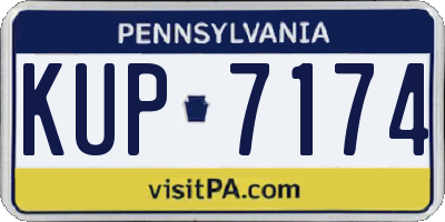 PA license plate KUP7174