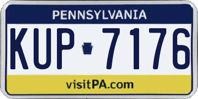 PA license plate KUP7176