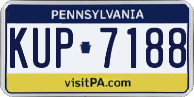 PA license plate KUP7188