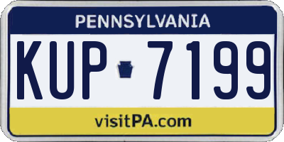 PA license plate KUP7199
