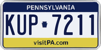 PA license plate KUP7211