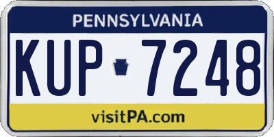 PA license plate KUP7248