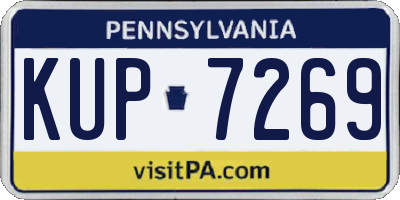 PA license plate KUP7269
