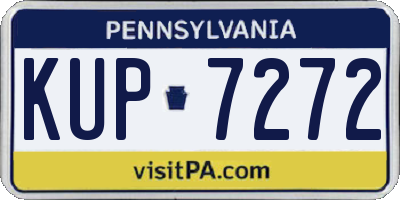 PA license plate KUP7272