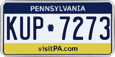 PA license plate KUP7273