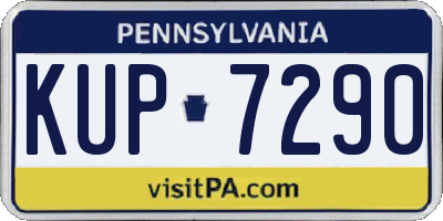 PA license plate KUP7290