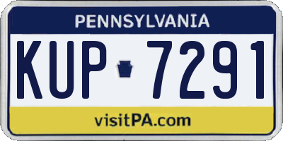 PA license plate KUP7291