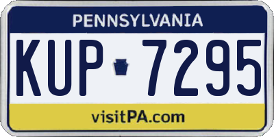 PA license plate KUP7295