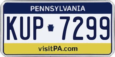 PA license plate KUP7299