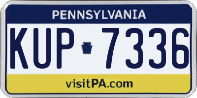 PA license plate KUP7336
