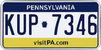 PA license plate KUP7346