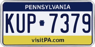 PA license plate KUP7379