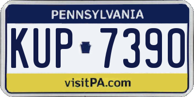 PA license plate KUP7390