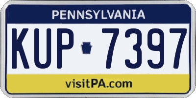 PA license plate KUP7397