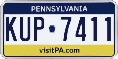 PA license plate KUP7411