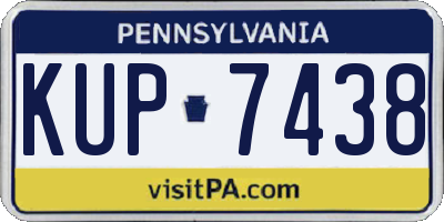 PA license plate KUP7438