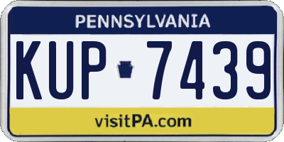 PA license plate KUP7439