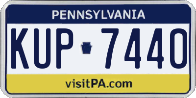PA license plate KUP7440
