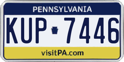 PA license plate KUP7446