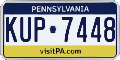 PA license plate KUP7448