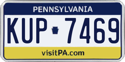 PA license plate KUP7469