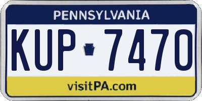 PA license plate KUP7470