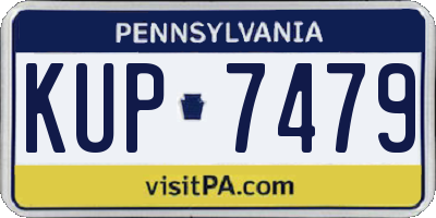 PA license plate KUP7479