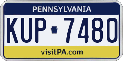 PA license plate KUP7480