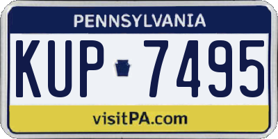 PA license plate KUP7495