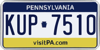 PA license plate KUP7510