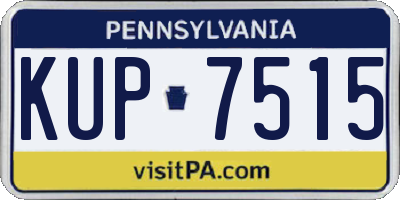 PA license plate KUP7515