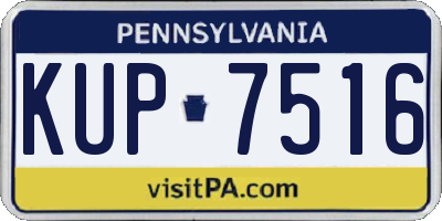 PA license plate KUP7516