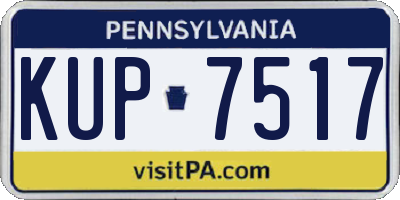 PA license plate KUP7517