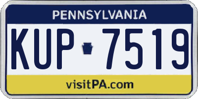 PA license plate KUP7519
