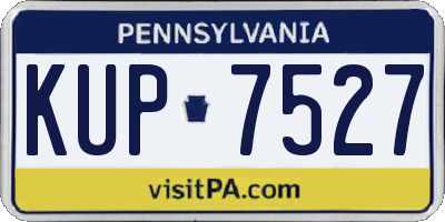 PA license plate KUP7527