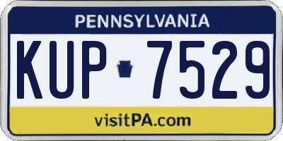 PA license plate KUP7529