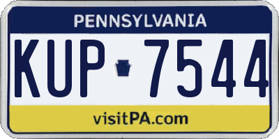 PA license plate KUP7544