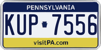 PA license plate KUP7556