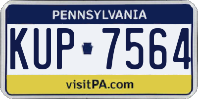 PA license plate KUP7564