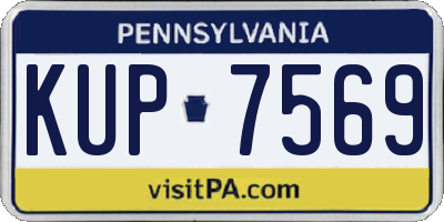 PA license plate KUP7569