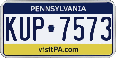 PA license plate KUP7573