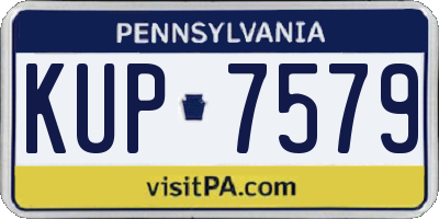 PA license plate KUP7579