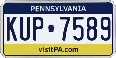 PA license plate KUP7589