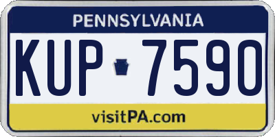 PA license plate KUP7590