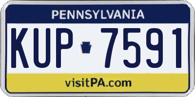 PA license plate KUP7591